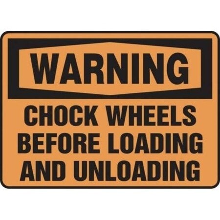 Accuform OSHA WARNING SAFETY SIGN CHOCK FRMVHR331XL FRMVHR331XL
